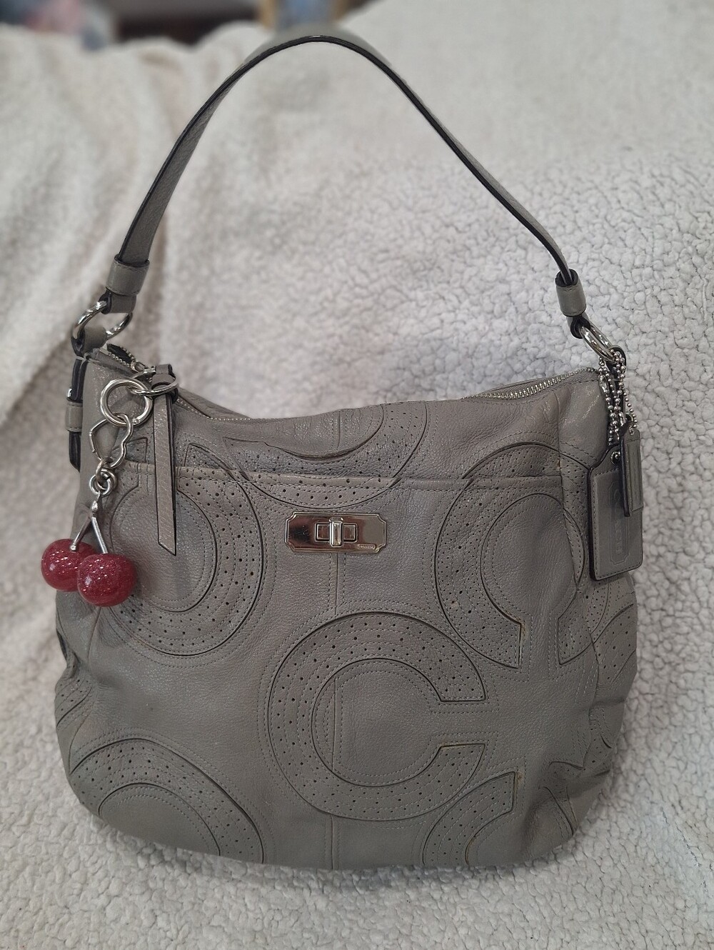 Coach Gray Hobo Shoulder Bag
